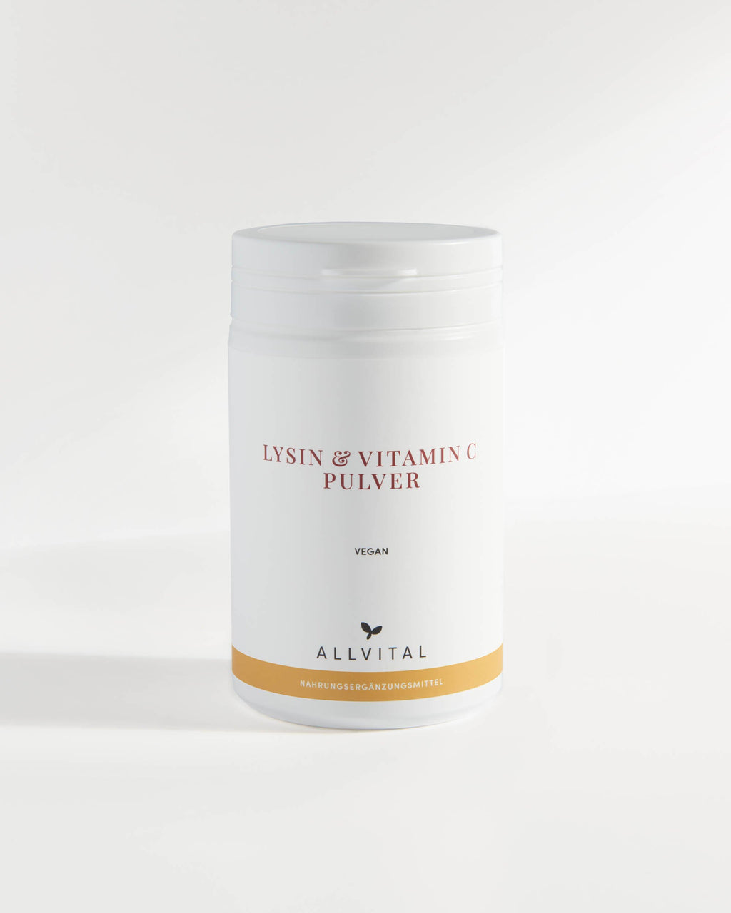 Allvital Lysin und Vitamin C Pulver vegan. Gut für die Kollagenbildung, Blutgefäße, Knochen, Knorpel, Haut und Zähne. Schützt vor oxidativen Stress.